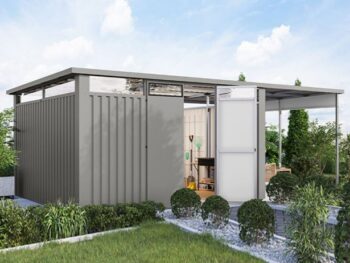 KOVINSKA VRTNA HIKA KARIBU OSTEN 4 SIV ALUMINIJ 370X330X215